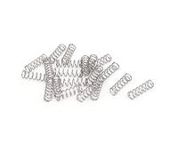 TA-VIGOR 20Pcs Compressed Spring, 3mm OD,0.3mm Wire Size,10mm Free Length Dual Extended Durable Dual Hook Tension Spring for Furniture Screen Doors Repair Projects
