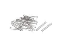 TA-VIGOR 20Pcs Compressed Spring, 3mm OD,0.3mm Wire Size,20mm Free Length Dual Extended Durable Dual Hook Tension Spring for Furniture Screen Doors Repair Projects