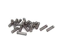 TA-VIGOR 20Pcs Compressed Spring, 3mm OD,0.5mm Wire Size,10mm Free Length Dual Extended Durable Dual Hook Tension Spring for Furniture Screen Doors Repair Projects