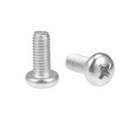 TA-VIGOR 20Pcs Cross Pan Head Machine Screws, M5x12mm Phillips Round Head Screws Bolts for Machinery, Furniture, Car, Motorcycle Repair, Electronic Products, Ship Assembly, and DIY