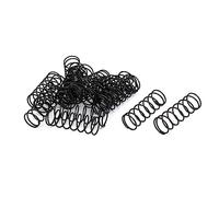 TA-VIGOR 20Pcs Extended Compressed Spring, 1.2mm Wire Dia, 18mm OD, 50mm Length Durable Stainless Steel Small Dual Hook Tension Spring for Furniture Screen Doors Repair Projects