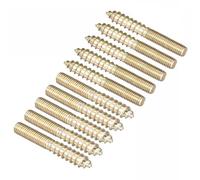 TA-VIGOR 20Pcs Hanger Bolts, M5x40mm Double Headed Bolts Self Tapping Screw, Double Ended Dowel Screws for Wood Joint Furniture