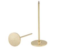 TA-VIGOR 20Pcs Heavy Duty Flat Head Push Pins, Decorative Thumb Tacks for Wall, Furniture Cork Board & Bulletin Board - 18mm x 50mm Upholstery Tacks for Home Office & DIY Use, Gold