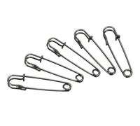 TA-VIGOR 20Pcs Large Safety Pins, 10mm Strong Extra Sturdy Bulk Blanket Pin, Heavy Duty Metal Sewing Pins for Clothes Blankets Crafts Skirts Mattress Tablecloth Thick Fabric Leather,Black