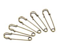 TA-VIGOR 20Pcs Large Safety Pins, 10mm Strong Extra Sturdy Bulk Blanket Pin, Heavy Duty Metal Sewing Pins for Clothes Blankets Crafts Skirts Mattress Tablecloth Thick Fabric Leather,Bronze