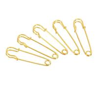 TA-VIGOR 20Pcs Large Safety Pins, 38mm Strong Extra Sturdy Bulk Blanket Pin, Heavy Duty Metal Sewing Pins for Clothes Blankets Crafts Skirts Mattress Tablecloth Thick Fabric Leather,Gold