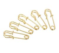 TA-VIGOR 20Pcs Large Safety Pins, 9mm Strong Extra Sturdy Bulk Blanket Pin, Heavy Duty Metal Sewing Pins for Clothes Blankets Crafts Skirts Mattress Tablecloth Thick Fabric Leather,Gold