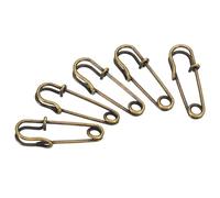 TA-VIGOR 20Pcs Large Safety Pins, 9mm Strong Extra Sturdy Bulk Blanket Pin, Heavy Duty Metal Sewing Pins for Clothes Blankets Crafts Skirts Mattress Tablecloth Thick Fabric Leather,Bronze