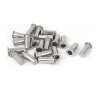 TA-VIGOR 20Pcs M5 x 16.5mm 304 Stainless Steel Straight Knurled Closed End Rivet Nut Fastener