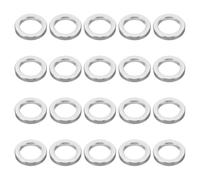TA-VIGOR 20Pcs M8 Aluminum Spacer, 8.2mm ID x 12mm OD x 2mm Length Metal Round Standoff Bushing Plain Finish Spacer for Mechanical and DIY Projects for M8 Screws Bolts and Rods