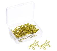TA-VIGOR 20Pcs Paper Clip, 38mm Horse Animal-Shaped Paperclips Bookmarks, Cute Decorative Fun Clips, Small Paper Clamps School Office Stationery Supplies for Paperwork Documents Bookmarks,Gold
