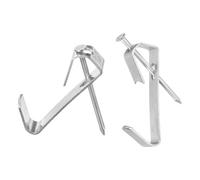 TA-VIGOR 20Pcs Picture Hooks with Nails, 30Lb Heavy Duty Picture Hangers, Metal Frame Hooks for Hanging Pictures, Photo Frames, Mirrors, Clocks, Wall Decor - Silver