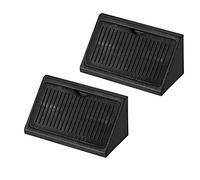 TA-VIGOR 20Pcs Plastic Corner Braces, Shelf Cabinet Door 90 Degree 4 Holes Angle Brackets 42 x 20 x 20 mm with Cover Cap for Reinforce Right Angle Corner Joints of Drawers Furniture