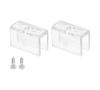 TA-VIGOR 20Pcs Rope Light Mounting Clips, LED Strip Light Clips Wall Channel Mounting Fixing Clamps Holder Accessories with Screws for 5.9-6.4mm Neon RGB Light Cable Ribbon, Clear