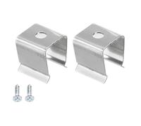 TA-VIGOR 20Pcs Rope Light Mounting Clips, LED Strip Light Clips Wall Channel Mounting Fixing Clamps Holder Accessories with Screws for 8-11mmNeon RGB Light Cable Ribbon, Stainless Steel