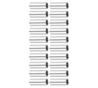 TA-VIGOR 20Pcs Round Connector Nuts, M4x0.7mm Female Thread Coupling Nut, 115mm Threaded Bar Rod Studding Connector Round Deep Nut for Camera Pan, Lamp Bracket