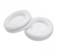 TA-VIGOR 20Pcs Round Rubber Grommets, 20mm Double-Sided Rubber Hole Plug Electrical Wire Gaskets, White Rubber Hole Synthetic Rubber Plug for Wire, Cable and Plugs Protection