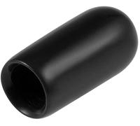 TA-VIGOR 20Pcs Rubber End Caps, 5.5mm ID Round Flexible Screw End Caps Thread Protectors, Black Vinyl Bolt Covers Rubber Covers for Screws, Tubes, Cables, Wires, etc