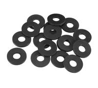 TA-VIGOR 20Pcs Rubber Flat Washers, 16mm OD, 6mm ID, 1.5mm Thickness, Heavy Duty Black Rubber Grommet Vibration Dampening Sealing Pads for Faucet, Pipe, Water Hose, Bolt Fasteners