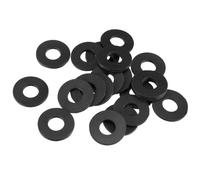 TA-VIGOR 20Pcs Rubber Flat Washers, 18mm OD, 8mm ID, 1.5mm Thickness, Heavy Duty Black Rubber Grommet Vibration Dampening Sealing Pads for Faucet, Pipe, Water Hose, Bolt Fasteners
