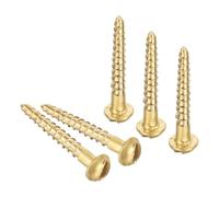TA-VIGOR 20Pcs Self Tapping Screws, M1.6 Slotted Pan Head Screw, 12mm Round Head Slotted Tapping Screws, Brass Machine Wood Fasteners Bolts for Wood, Drywall, Furniture, Repairing