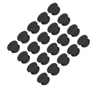 TA-VIGOR 20Pcs Silicone Snap in Locking Hole Plugs, 10.5mm Diameter Hole Stoppers, Rubber Panel Seal Cover Flush Type Panel Round for Kitchen Rubber Bulkheads Waterproof Sealing Plugs, Black