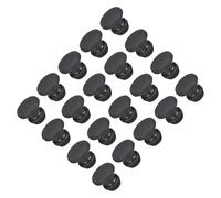 TA-VIGOR 20Pcs Silicone Snap in Locking Hole Plugs, 5mm Diameter Hole Stoppers, Rubber Panel Seal Cover Flush Type Panel Round for Kitchen Rubber Bulkheads Waterproof Sealing Plugs, Black
