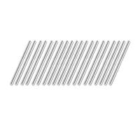 TA-VIGOR 20Pcs Stainless Steel Round Rods, 3mm x 50mm Metal Solid Round Shaft Rods Lathe Bar Stock for DIY Crafts Car Helicopter Airplane Model