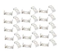 TA-VIGOR 20Pcs T4 Clips Bracket Hanger, Fluorescent Tube Light Fixture Holder Clamps for Integrated Tube Light Fixture LED Bulbs Ceiling Lamp to Prevent Sagging, Stainless Steel