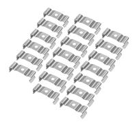 TA-VIGOR 20Pcs T8 Clips Bracket Hanger, Fluorescent Tube Light Fixture Holder Clamps for Integrated Tube Light Fixture LED Bulbs Ceiling Lamp to Prevent Sagging, Nickel-Plated Manganese Steel