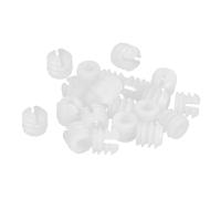 TA-VIGOR 24Pcs Furniture Plastic Pre-inserted Nuts, M6 x 10.5mm Plastic Hinge Dowel Inserts Panel Expansion Nuts for Hinge Self-tapping Screw, Furniture Connector Fittings