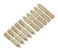 TA-VIGOR 24Pcs Hanger Bolts, M4x20mm Double Headed Bolts Self Tapping Screw, Double Ended Dowel Screws for Wood Joint Furniture