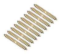 TA-VIGOR 24Pcs Hanger Bolts, M4x30mm Double Ended Self-Tapping Thread Wood to Wood Dowel Screws, Double Ended Dowel Screws, Screw Dowels Hanger for Wood Connecting