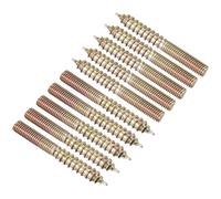 TA-VIGOR 24Pcs Hanger Bolts, M5x40mm Double Headed Bolts Self Tapping Screw, Double Ended Dowel Screws for Wood Joint Furniture