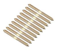 TA-VIGOR 24Pcs Hanger Bolts, M8x80mm Double Ended Self-Tapping Thread Wood to Wood Dowel Screws, Double Ended Dowel Screws, Screw Dowels Hanger for Wood Connecting