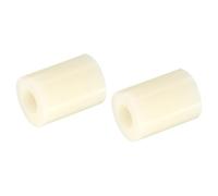 TA-VIGOR 24Pcs Nylon ABS Round Plastic Spacer Washer, ID 5.3mm OD 11mm L 15mm Plastic Non Threaded Column Standoff Support Insulation Spacers for Electrical Screws, Switch and Receptacle