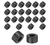 TA-VIGOR 24pcs Rubber Spacers 12mm OD x 6mmx ID x 7mm Height - Anti-Vibration Rubber Blocks and Pads for Home, Car, Appliances - Shock Absorbing, Noise Reducing, Anti-Skid Washers