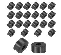 TA-VIGOR 24pcs Rubber Spacers 13mm OD x 5mmx ID x 6mm Height - Anti-Vibration Rubber Blocks and Pads for Home, Car, Appliances - Shock Absorbing, Noise Reducing, Anti-Skid Washers