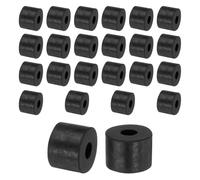 TA-VIGOR 24pcs Rubber Spacers 14mm OD x 5mmx ID x 10mm Height - Anti-Vibration Rubber Blocks and Pads for Home, Car, Appliances - Shock Absorbing, Noise Reducing, Anti-Skid Washers