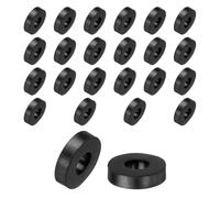 TA-VIGOR 24pcs Rubber Spacers 20mm OD x 8.5mm ID x 5mm Height - Anti-Vibration Rubber Blocks and Pads for Home, Car, Appliances - Shock Absorbing, Noise Reducing, Anti-Skid Washers