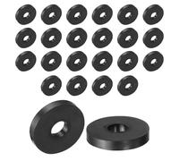 TA-VIGOR 24pcs Rubber Spacers 30mm OD x 10mm ID x 5mm Height - Anti-Vibration Rubber Blocks and Pads for Home, Car, Appliances - Shock Absorbing, Noise Reducing, Anti-Skid Washers