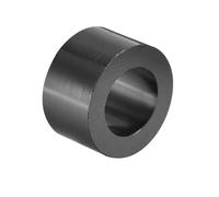 TA-VIGOR 250Pcs Nylon ABS Round Plastic Spacer Washer, ID 5.2mm OD 9mm L 5mm Black Non Threaded Column Standoff Support Insulation Spacers for Electrical Screws, Switch and Receptacle