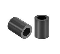 TA-VIGOR 250Pcs Nylon ABS Round Plastic Spacer Washer, ID 5.4mm OD 9mm L 12mm Black Non Threaded Column Standoff Support Insulation Spacers for Electrical Screws, Switch and Receptacle