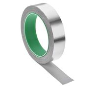 TA-VIGOR 25mm Aluminium Foil Tape Double Sided Conductive, High Temperature HVAC Duct Tape for Sealing & Patching, Conductive, Flame Retardant, Waterproof for Hot/Cold Air Ducts, Metal Repair