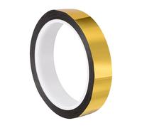 TA-VIGOR 25mm Gold Tone Metalized Craft Tape, Self-Adhesive Mirror-Like Finish Decorative Metallic Tape for Art and Crafts, Car Trim, Boat Trim, Accent Walls Graphic Arts