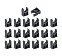 TA-VIGOR 25mm PVC Water Pipe Clamps Clips, 20pcs U-Shaped Tubing Hose Buckles for 25mm OD Tubing, TV Trays Hose Hanger Support Pex Tubing Hose Clamps Universal Single Pipe Clip