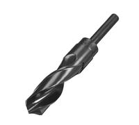 TA-VIGOR 25mm Reduced Shank Drill Bit, 1/2 Inch Shank Blacksmith Drill Bit High-Speed Steel Twist Drill Bit HSS 9341 for Aluminium, Steel, Wood, Plastic, Black Oxide