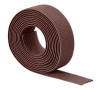 TA-VIGOR 25mm Twill Wide Elastic Band, 1 inch 2 Yard Double-Side Woven Elastic Bands Knit, Flat Polyester Elastic Spool Heavy Stretch Strap Knitting for Sewing Crafts Waistband, Brown