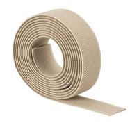 TA-VIGOR 25mm Twill Wide Elastic Band, 1 inch 2 Yard Double-Side Woven Elastic Bands Knit, Flat Polyester Elastic Spool Heavy Stretch Strap Knitting for Sewing Crafts Waistband, Light Brown