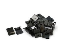 TA-VIGOR 25pcs Black Metal S Type Photo Picture Frame Hooks, Screw-in Hanging Hooks for Wooden Canvas Frames, Photo Album Artwork Frame Hanger Clips, Wall Mount Picture Hanging Hardware Kit